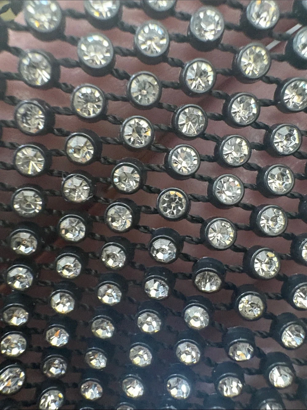 Sparkling Black diamond Beaded Face Mask